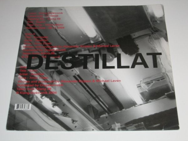 Destillat : Saphir (12")