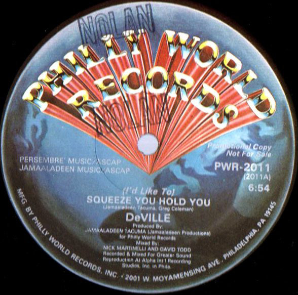 DeVille (2) : (I'd Like To) Squeeze You Hold You (12", Promo)