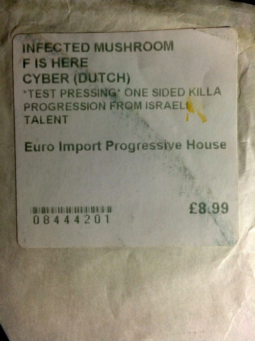 Infected Mushroom : F Is Here (12", S/Sided, Promo)