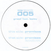 Greed (2) Feat. Lesley : Promises (12")