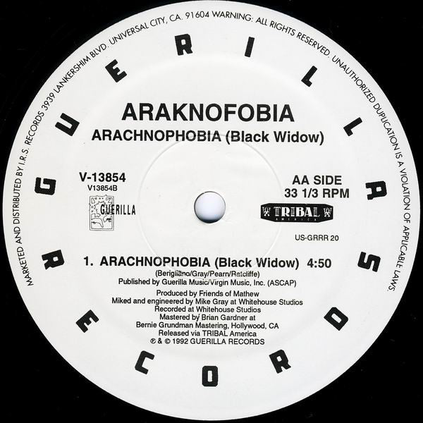 Araknofobia : Arachnophobia (I Want You) (12")