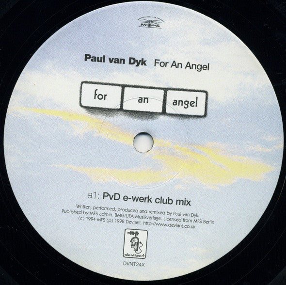 Paul van Dyk : For An Angel (12", Single)