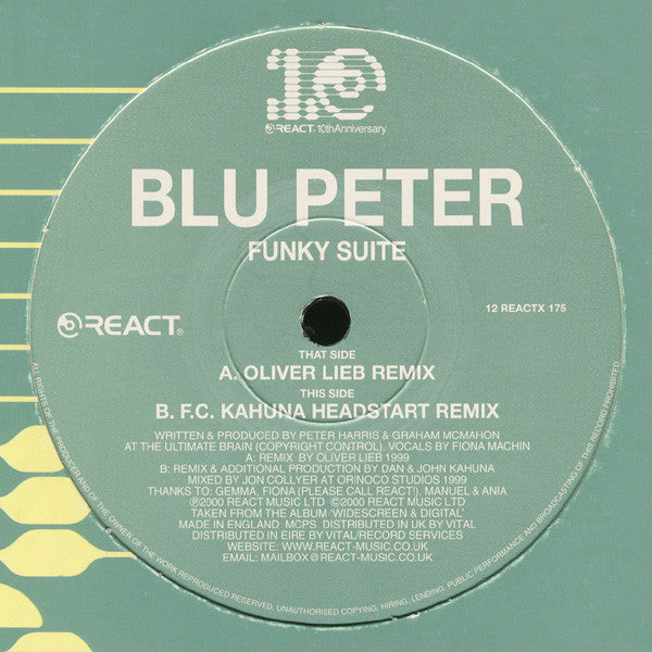 Blu Peter : Funky Suite (12")