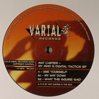 Mat Carter : My Mind & Digital Tactics EP (12", EP)