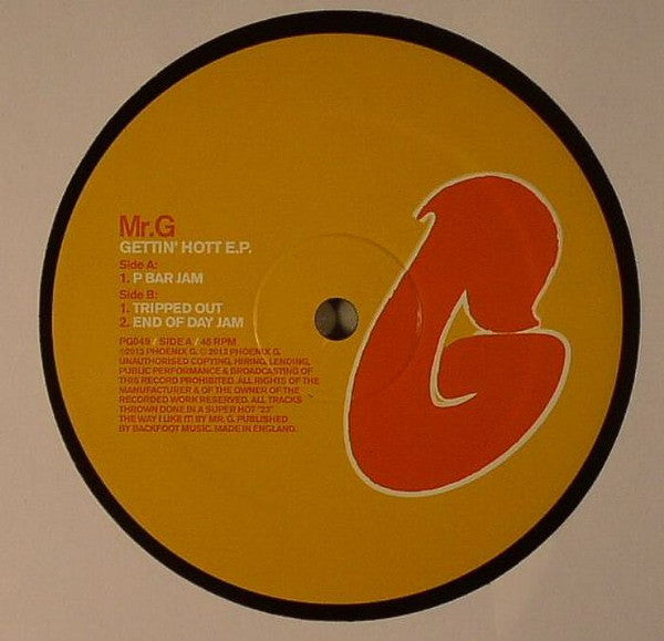 Mr. G : Gettin' Hott E.P. (12", EP)