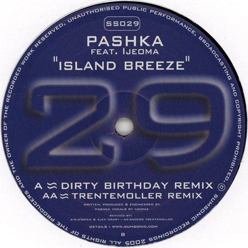 Pashka Feat. Ijeoma : Island Breeze (12")