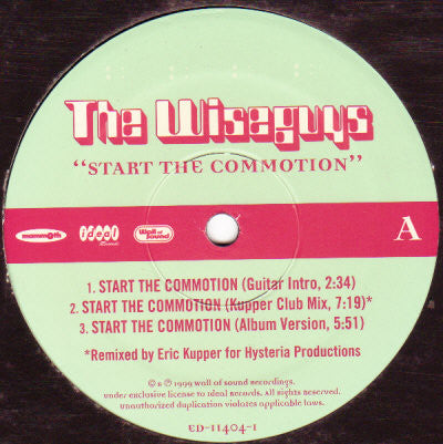 The Wiseguys : Start The Commotion (12")