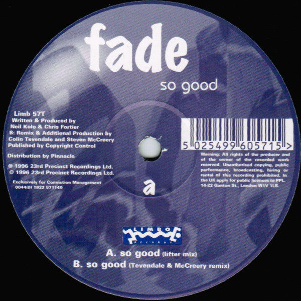 Fade : So Good (12")