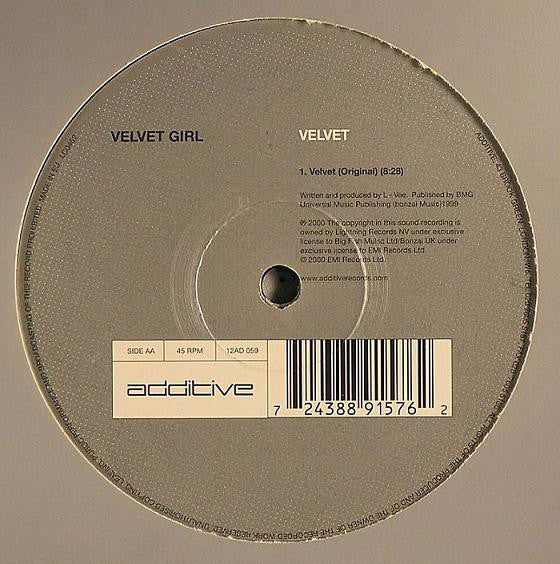 Velvet Girl : Walking In Sunshine / Velvet (12")
