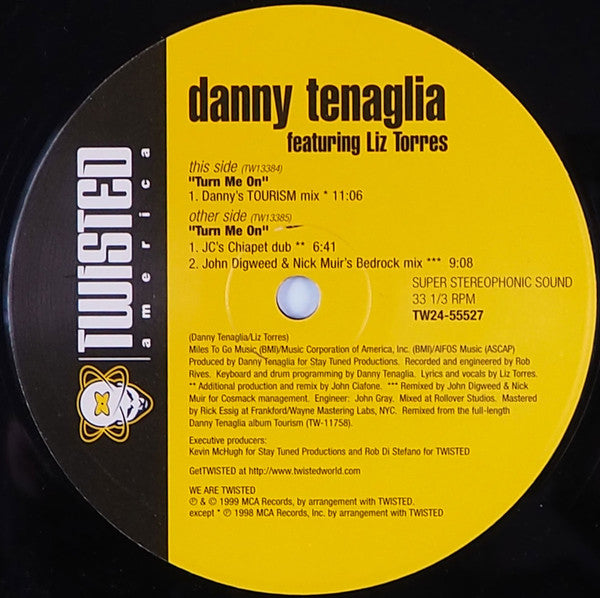 Danny Tenaglia Featuring Liz Torres : Turn Me On (2x12")