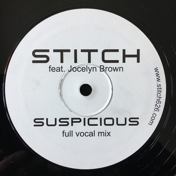 Stitch Feat. Jocelyn Brown : Suspicious (12", Single)