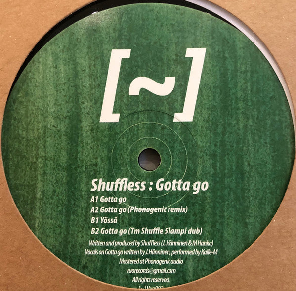 Shuffless : Gotta Go (12")