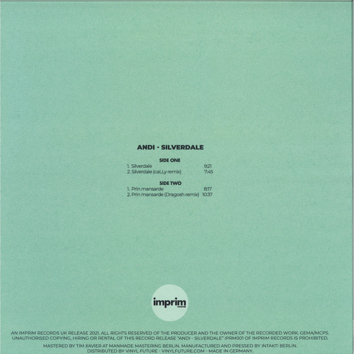 Andi - Silverdale (Imprim Records) (M)