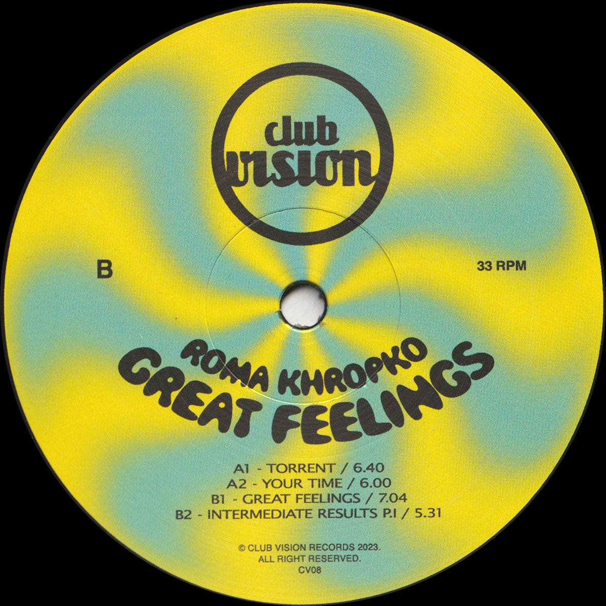 Roma Khropko - Great Feelings (Club Vision Records) (M)