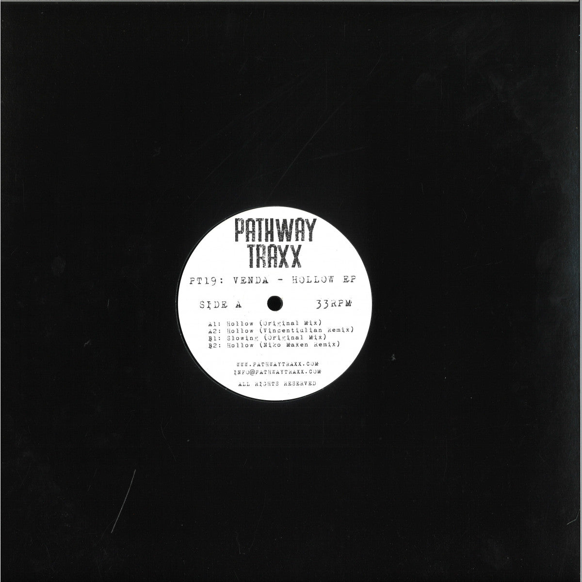 Venda - Hollow EP (Pathway Traxx) (M)
